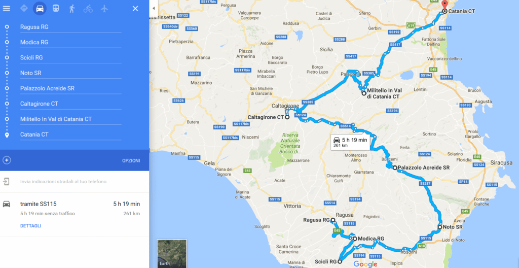 Itinerario tra le città tardo-barocche del Val di Noto (Sicilia)